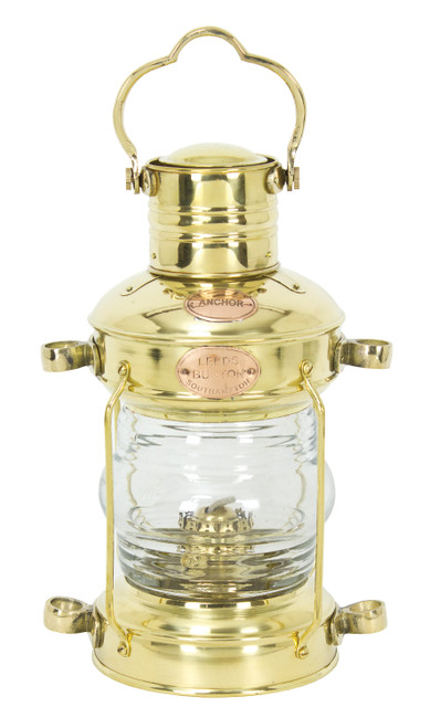 Brass Anchor Lantern - 12" Electric